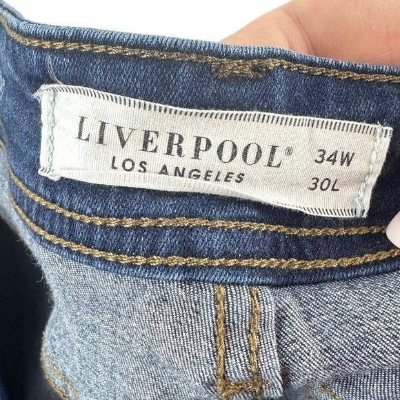 Liverpool Eco Friendly Blue Jeans Size 34W - Picture 7 of 9